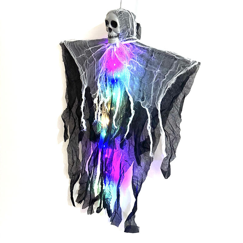 Hanging Ghost & Skull Halloween Decoration