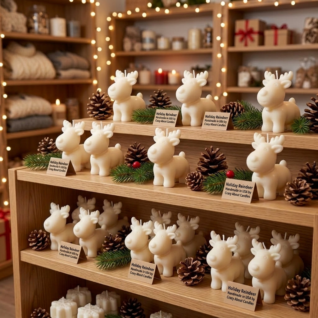 Reindeer Soy Christmas Candle