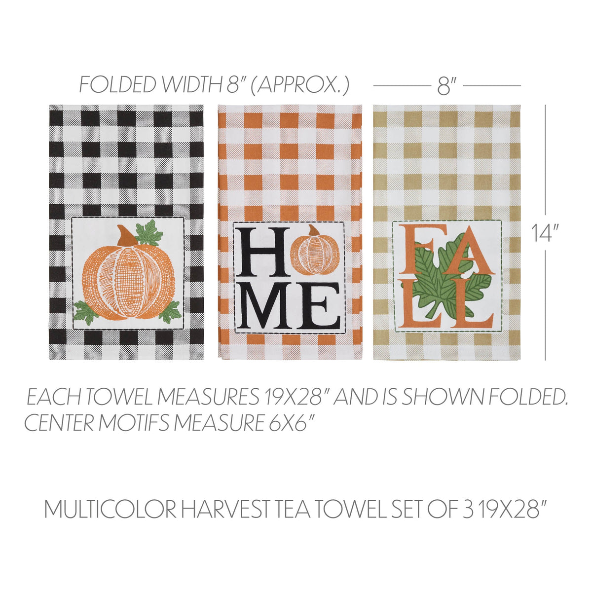 Fall Harvest Kitchen Towel Set – 3 Pieces