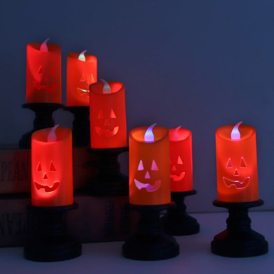Halloween Pumpkin LED Tabletop Candle