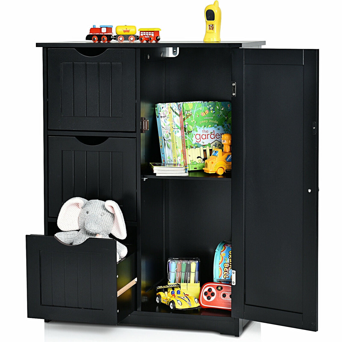 3-Drawer Bathroom Floor Cabinet