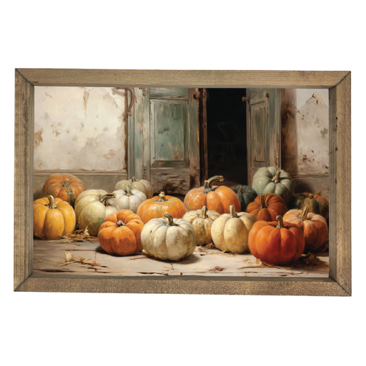 Pile of Pumpkins Framed Wall Art