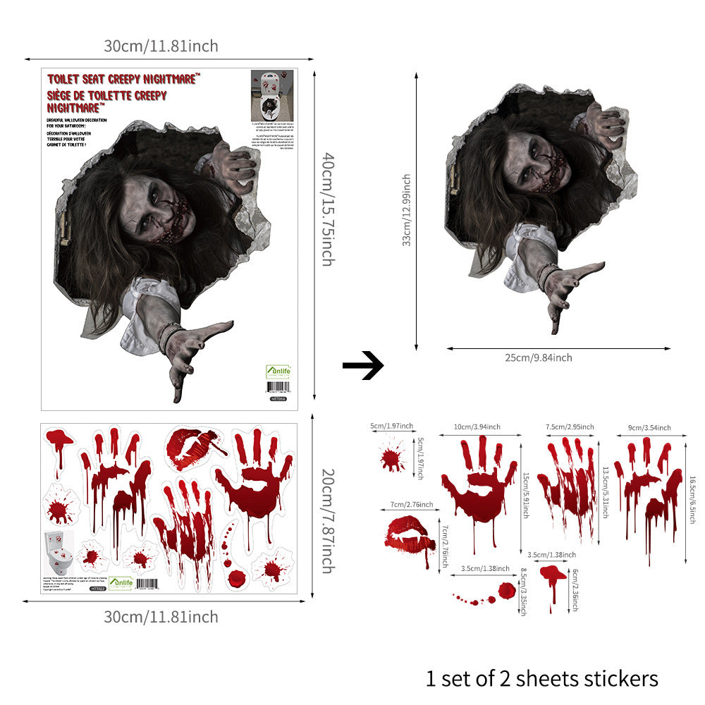 Halloween Ghost Window & Wall Stickers
