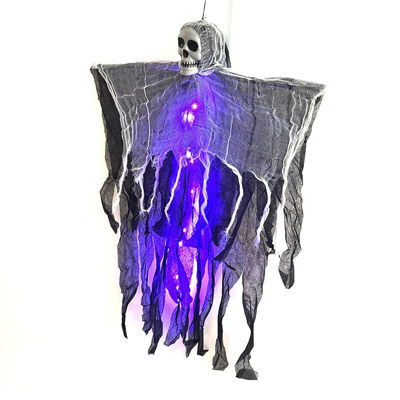 Hanging Ghost & Skull Halloween Decoration