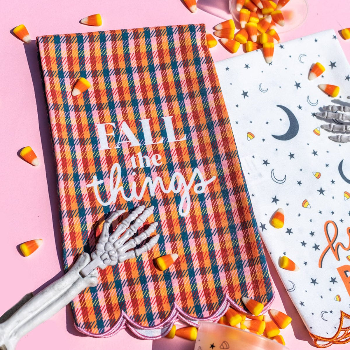 Fall Plaid Cotton Tea Towel