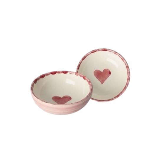 RICE Hand-Painted Heart Dipping Bowl — 3.38 oz