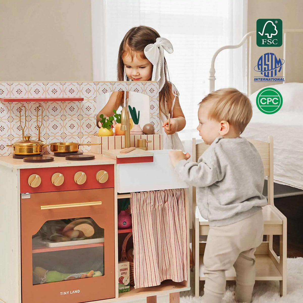 Tiny Land Wooden Play Kitchen