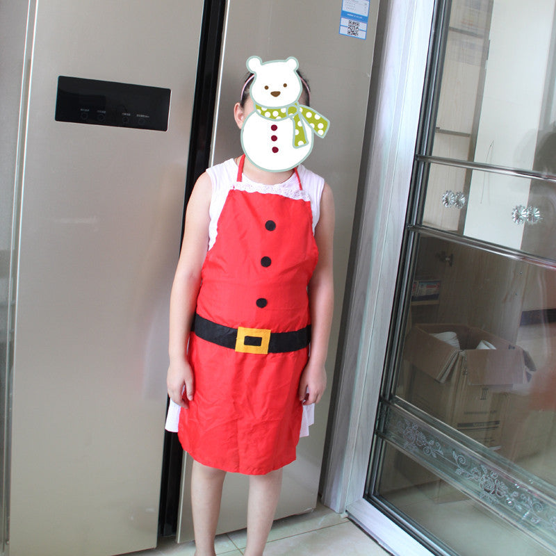 Red Merry Christmas Kitchen Apron