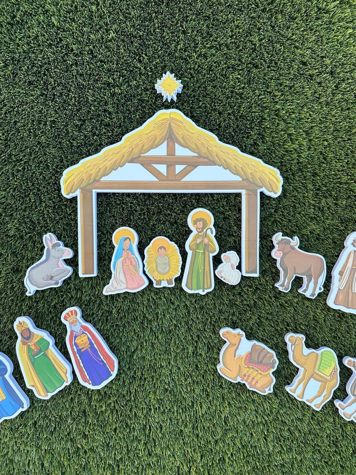 Quiet Nativity Foam Bath Play Set — 17 Pieces