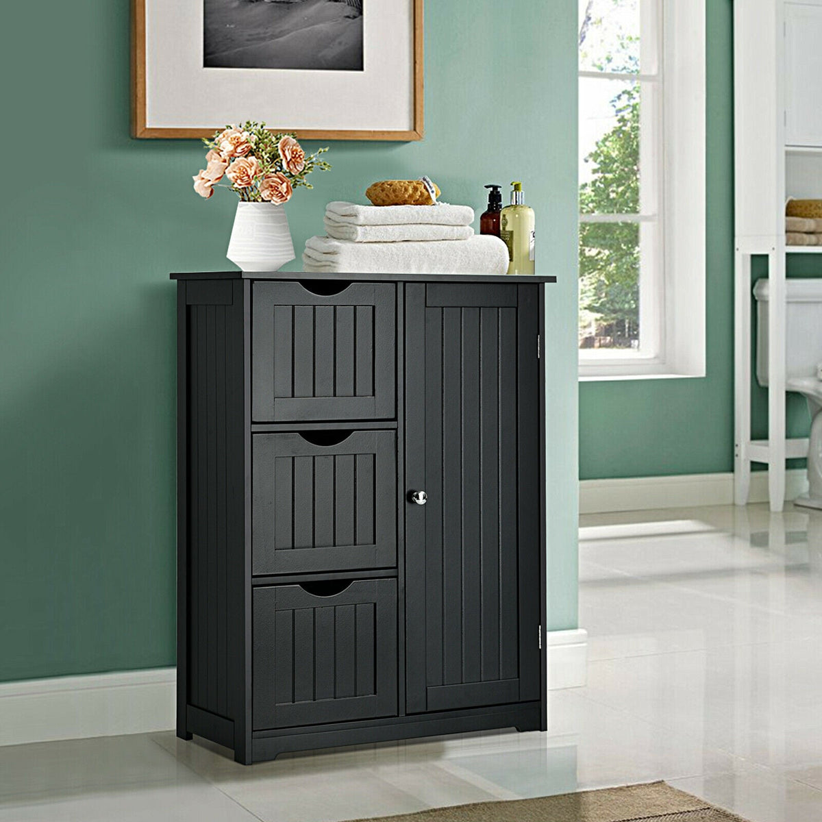 3-Drawer Bathroom Floor Cabinet