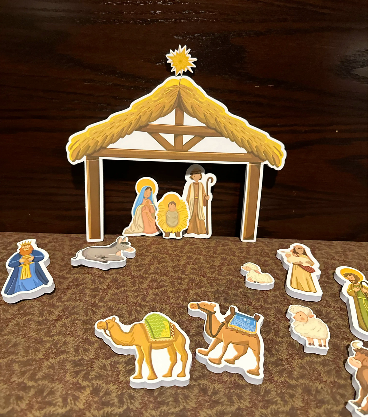 Quiet Nativity Foam Bath Play Set — 17 Pieces