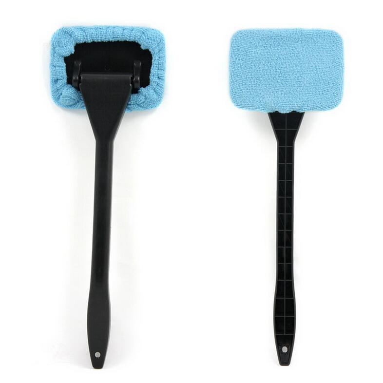Long-Handle Microfiber Windshield Cleaning Tool