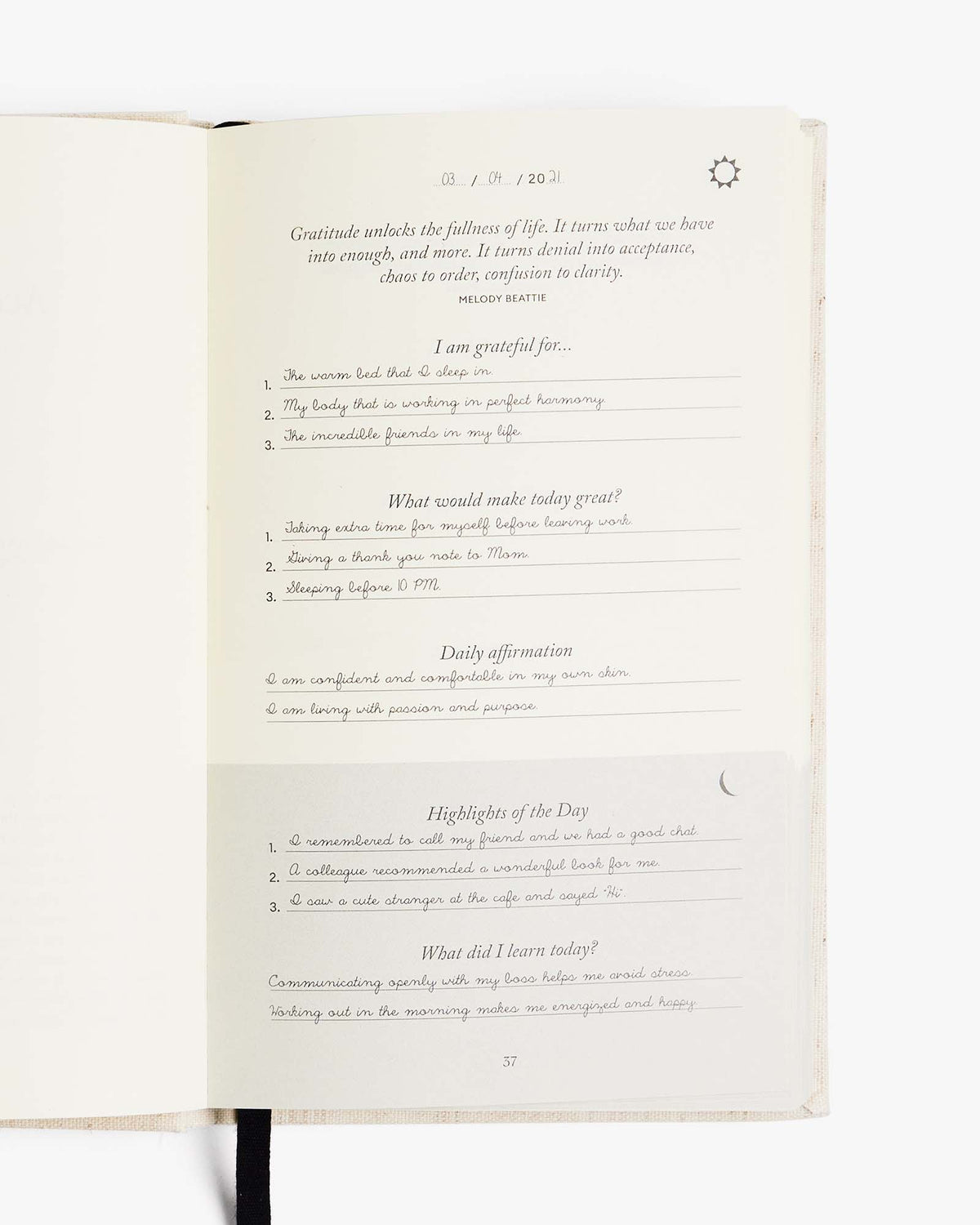 The Five Minute Journal – Original Linen