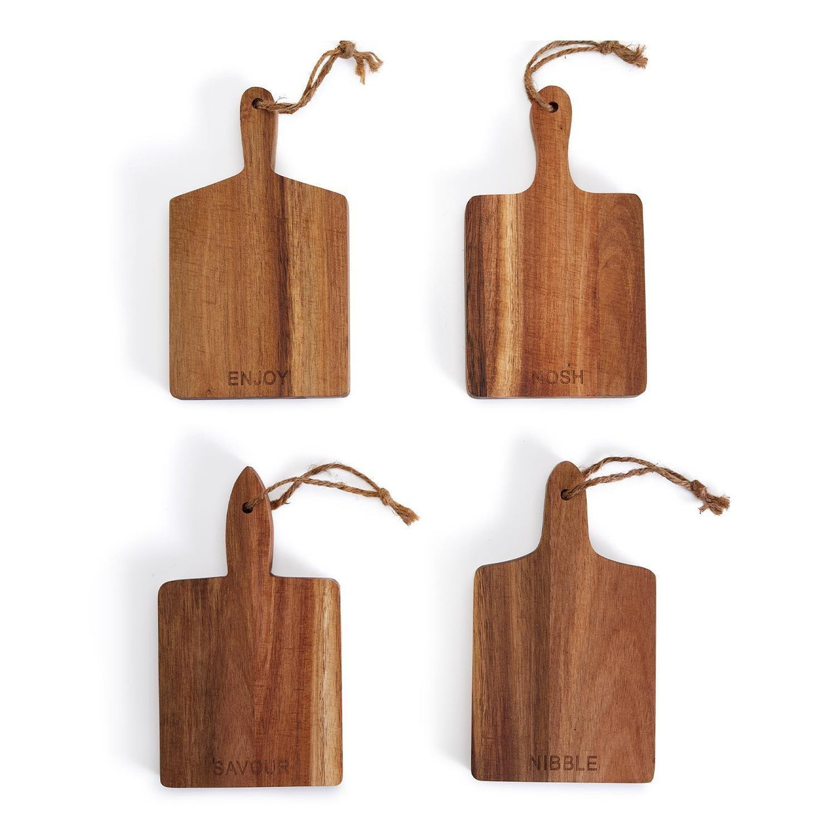 Acacia Mini Serving Boards — Individual or Set of 4