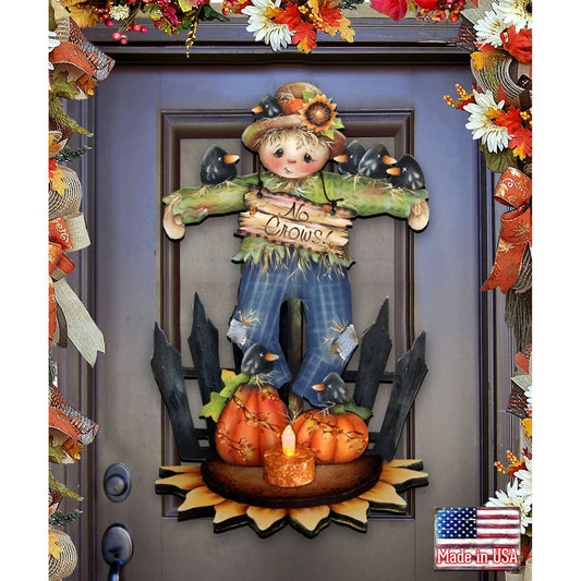 Scarecrow Fall & Thanksgiving Door Hanger