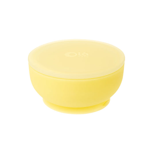 Olababy Silicone Suction Bowl with Lid – 8 oz