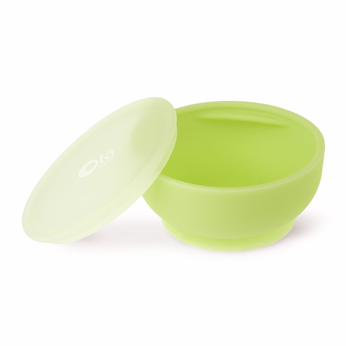 Olababy Silicone Suction Bowl with Lid – 8 oz
