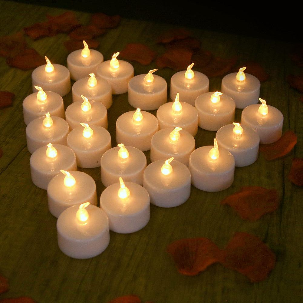 Flameless LED Tea Lights for Holidays & Events