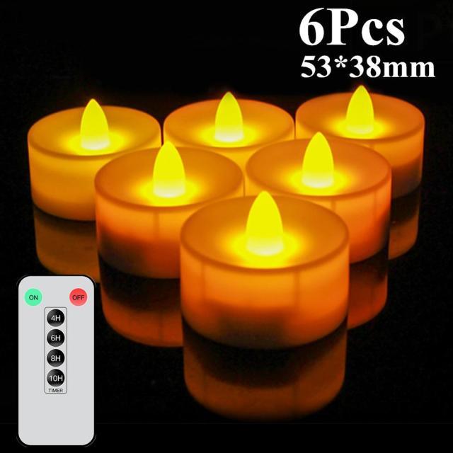 Flameless LED Tea Lights for Holidays & Events