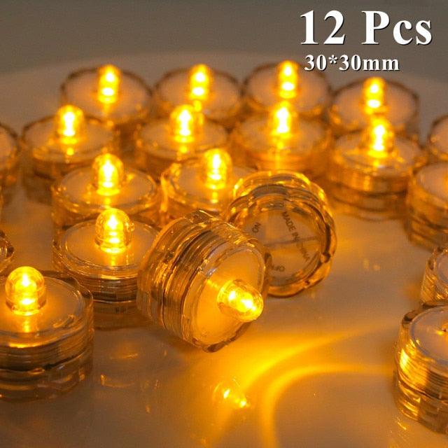 Flameless LED Tea Lights for Holidays & Events