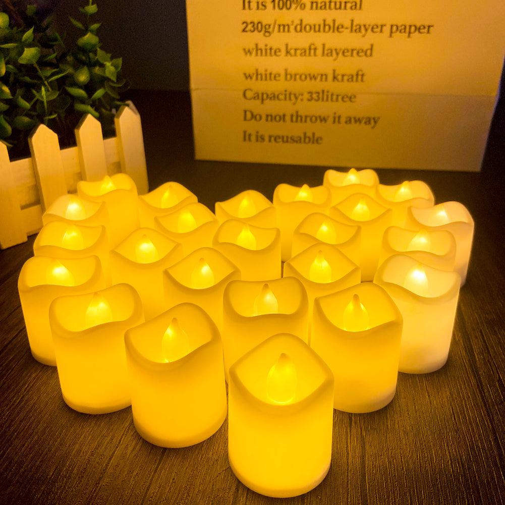 Flameless LED Tea Lights for Holidays & Events