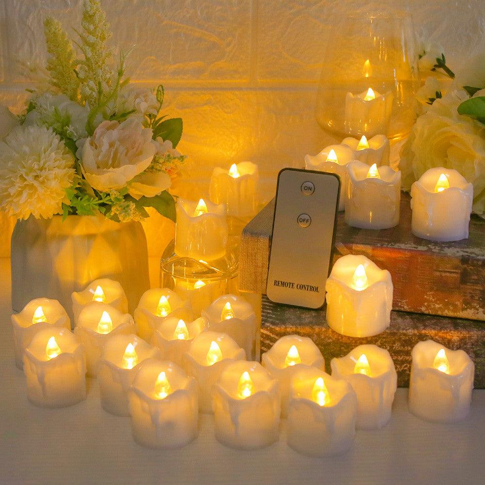 Flameless LED Tea Lights for Holidays & Events
