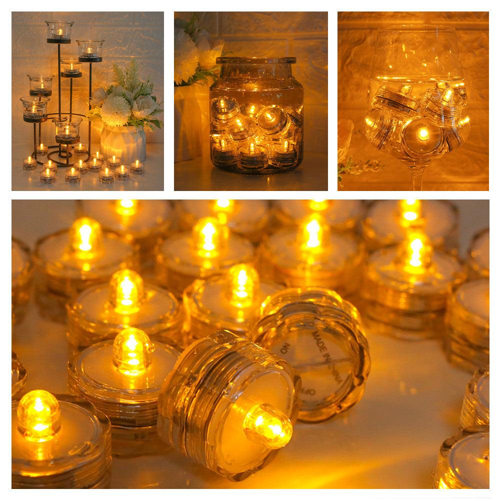 Flameless LED Tea Lights for Holidays & Events