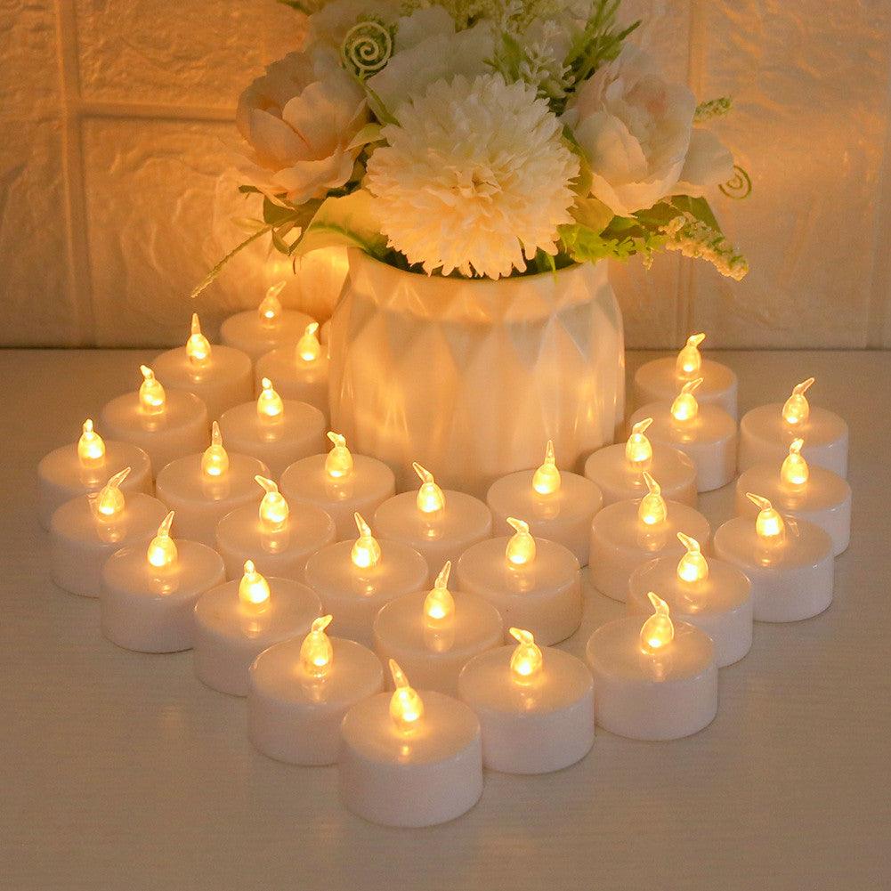 Flameless LED Tea Lights for Holidays & Events