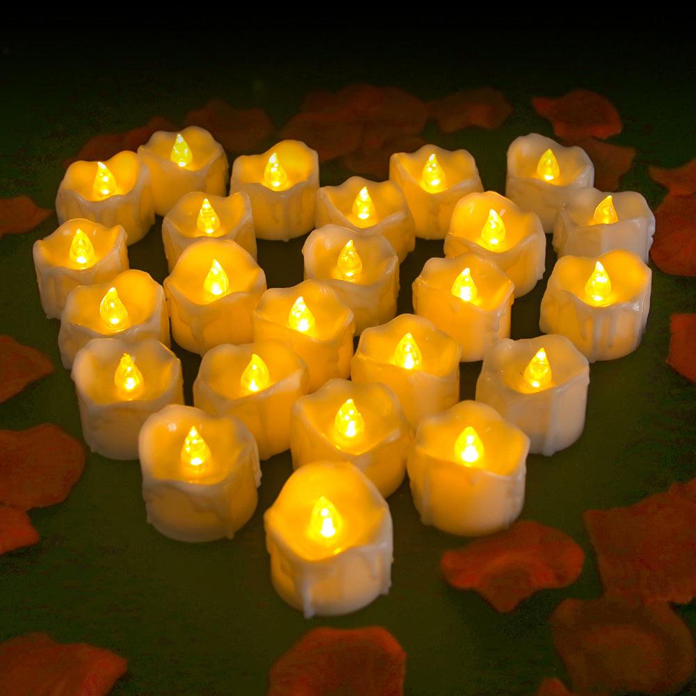 Flameless LED Tea Lights for Holidays & Events