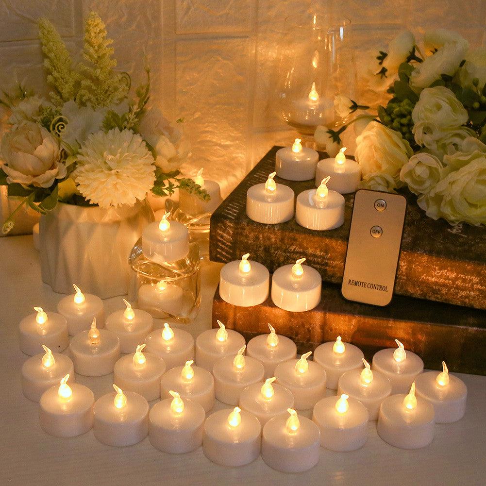 Flameless LED Tea Lights for Holidays & Events