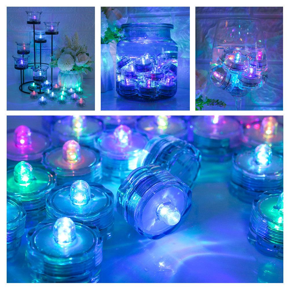 Flameless LED Tea Lights for Holidays & Events