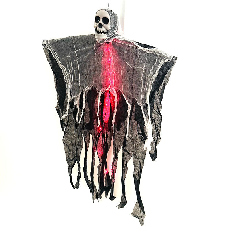 Hanging Ghost & Skull Halloween Decoration
