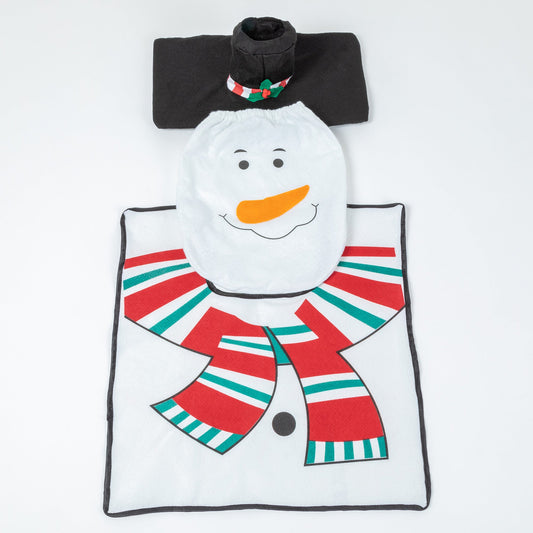 3-Piece Snowman Christmas Bathroom Set