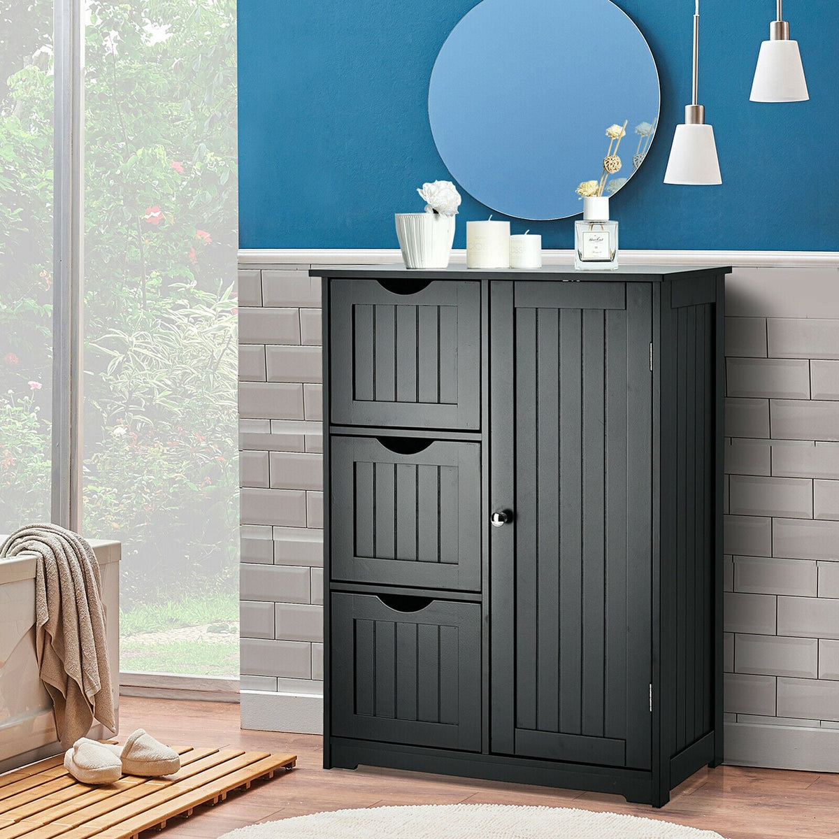 3-Drawer Bathroom Floor Cabinet