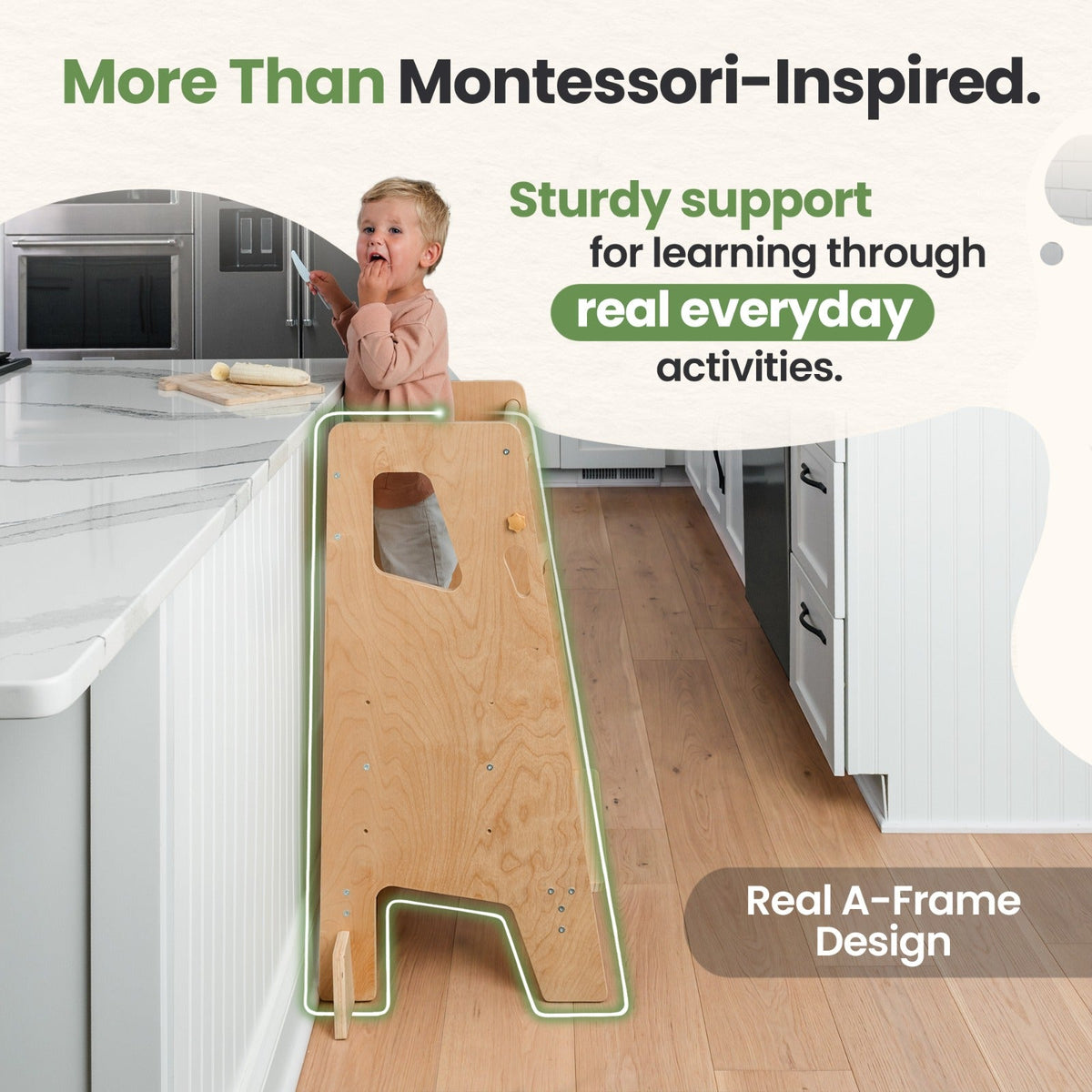 Adjustable Montessori Toddler Tower