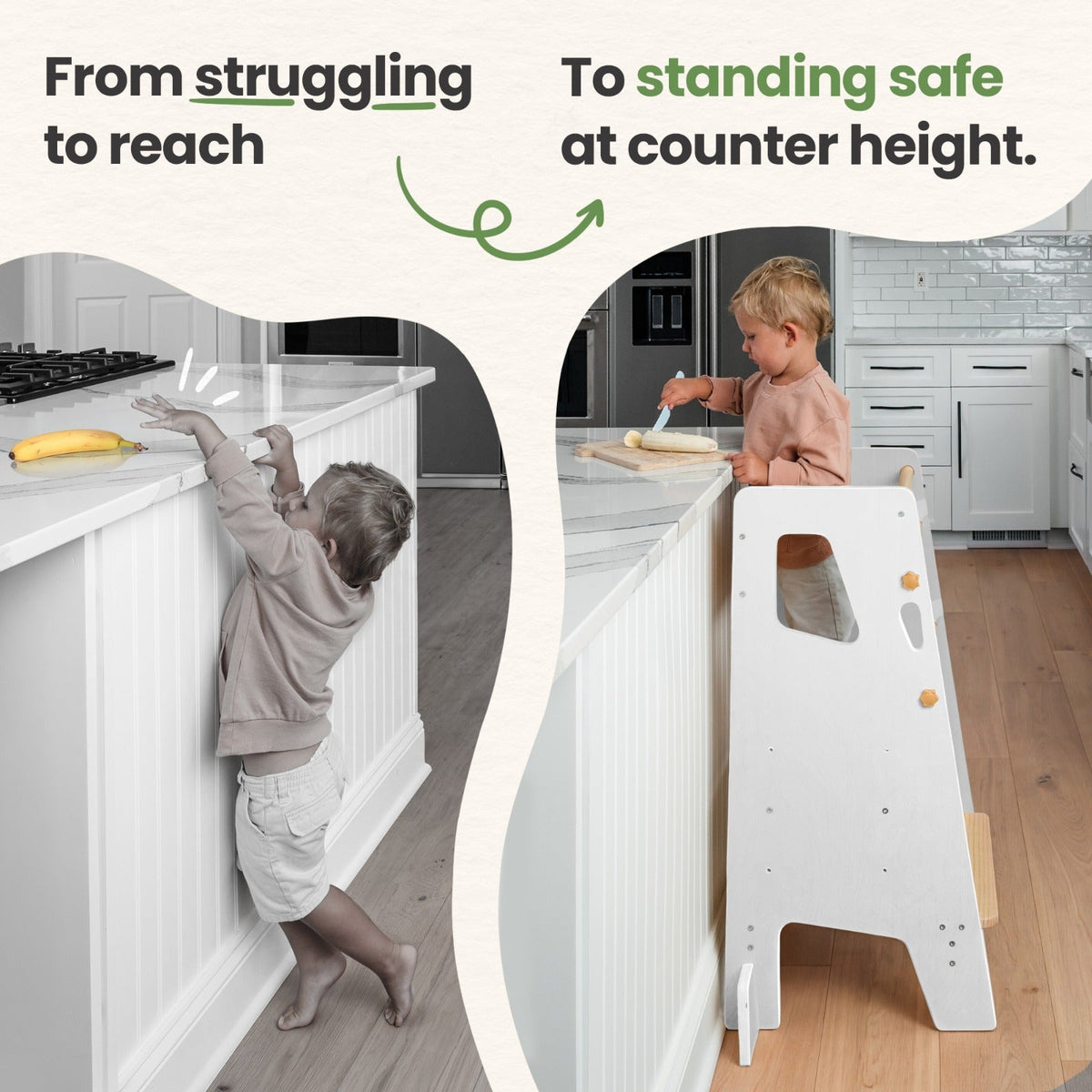 Adjustable Montessori Toddler Tower