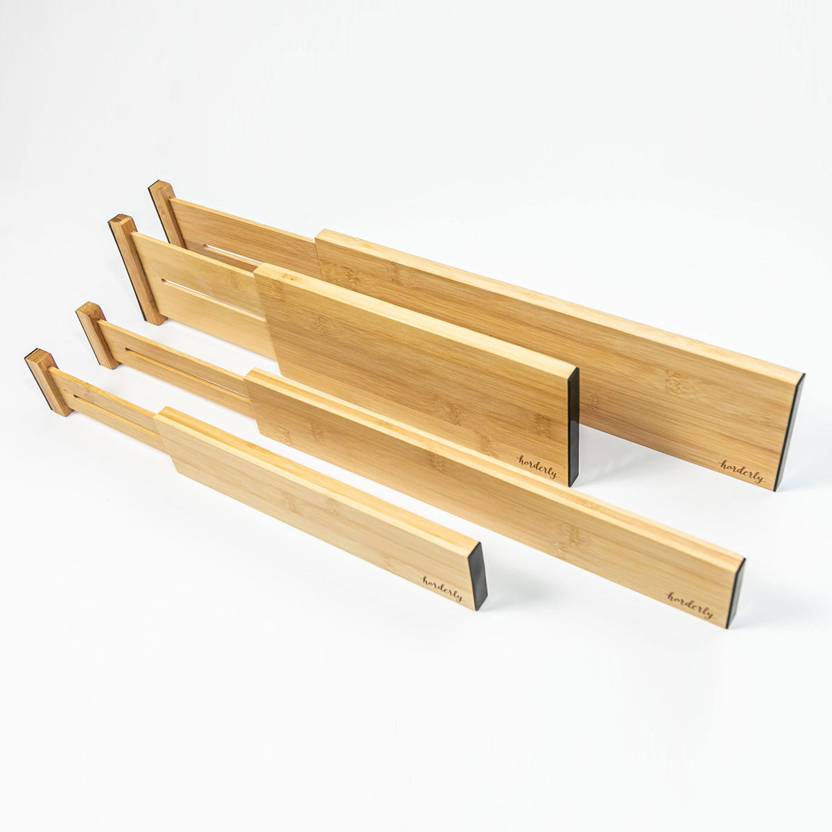 Expandable Bamboo Drawer Dividers – Natural