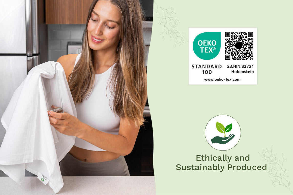 Organic Cotton Flour Sack Kitchen Towels