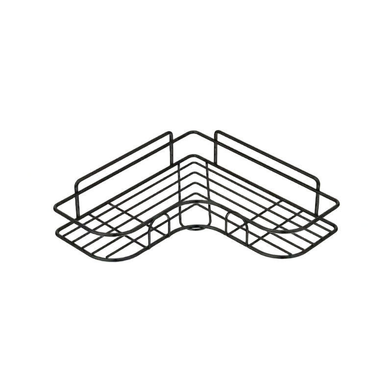 No-Drill Bathroom Corner Storage Rack