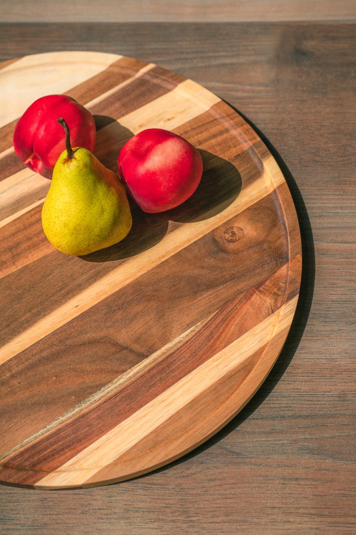 15-Inch Round Wood Charcuterie Serving Board