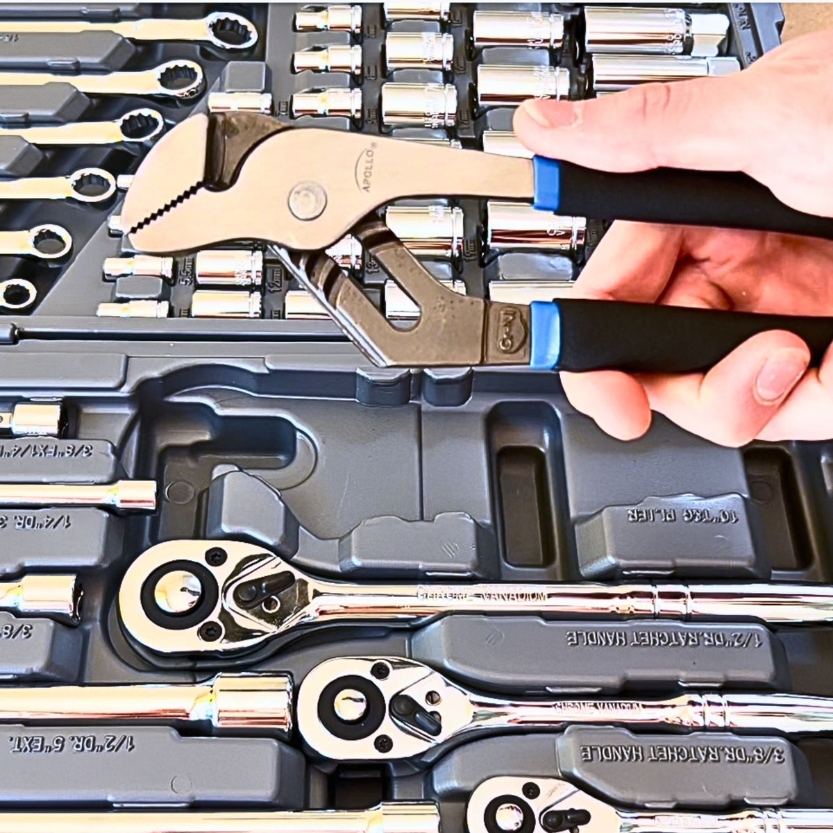 Apollo 163-Piece SAE & Metric Mechanics Tool Kit