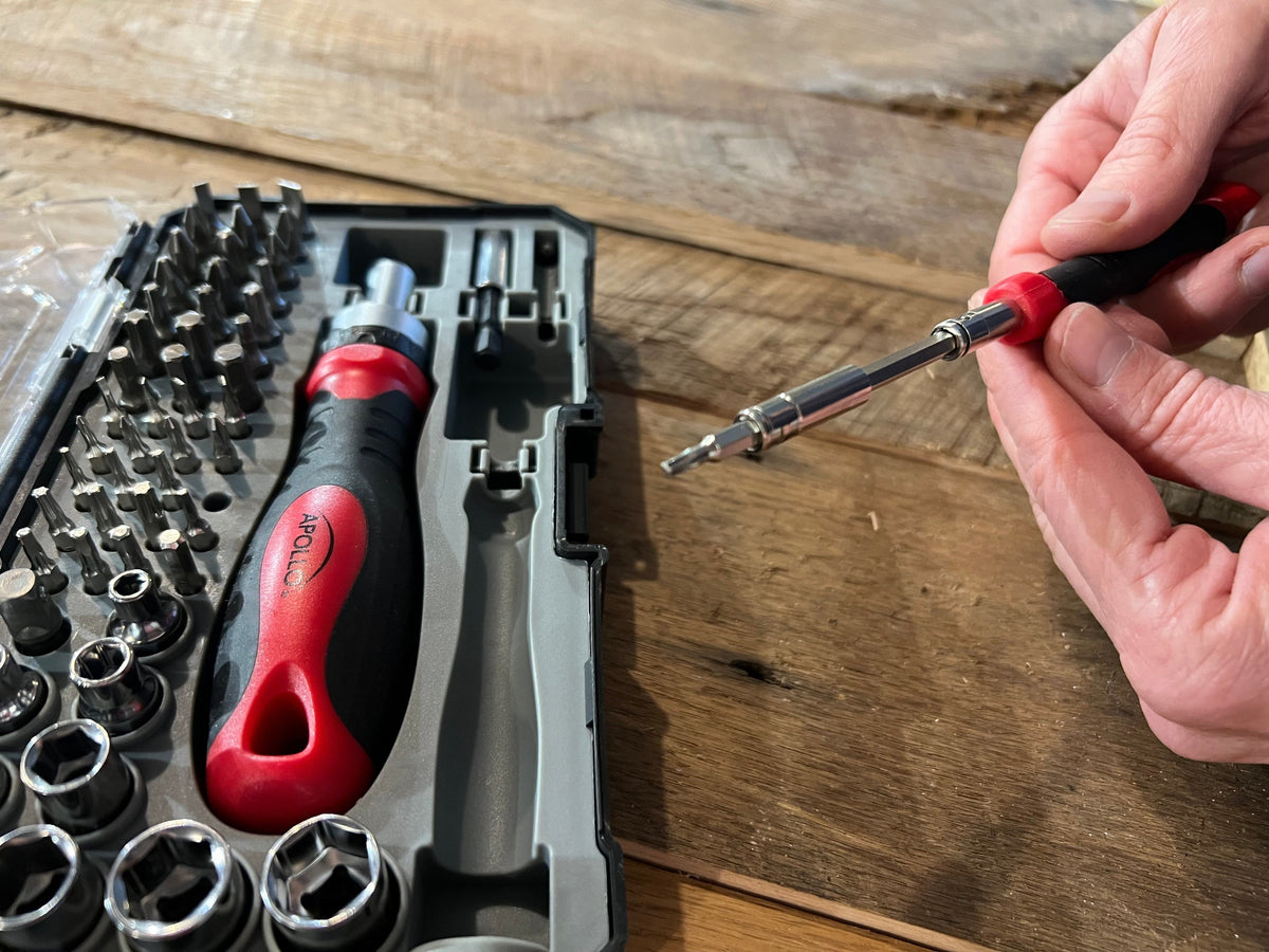 Apollo 55-Piece Metric Ratcheting Driver & Socket Set