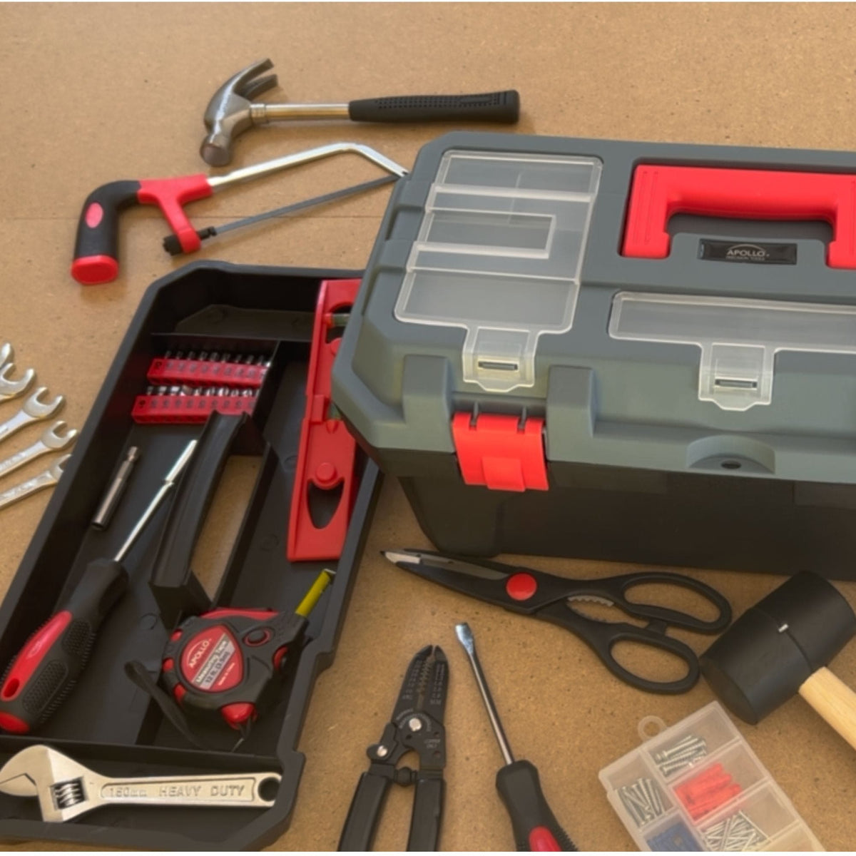 Apollo 170-Piece Household Tool Kit with Toolbox