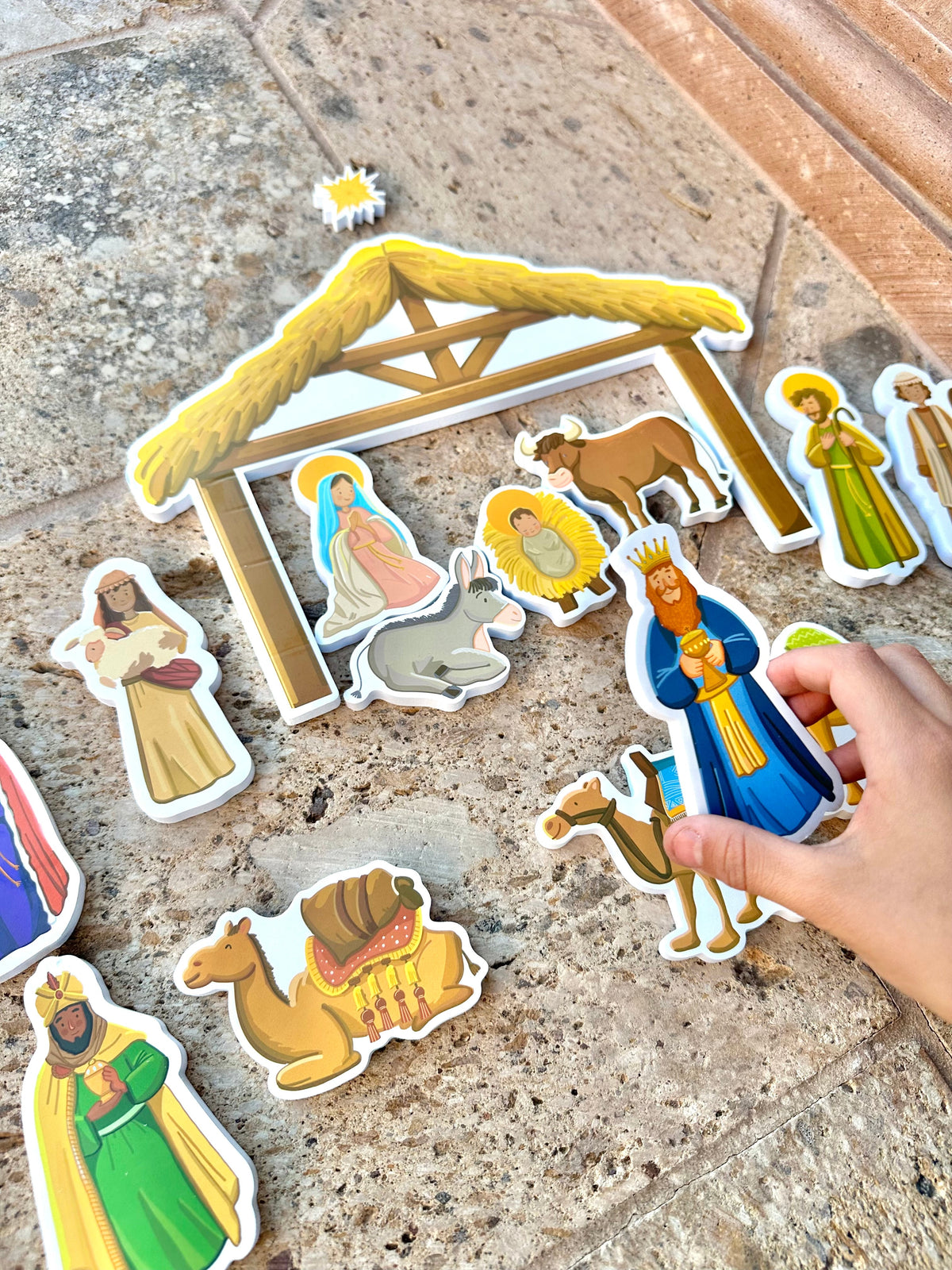 Quiet Nativity Foam Bath Play Set — 17 Pieces