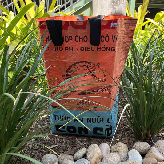 Recycled Feed-Bag Laundry & Storage Bin