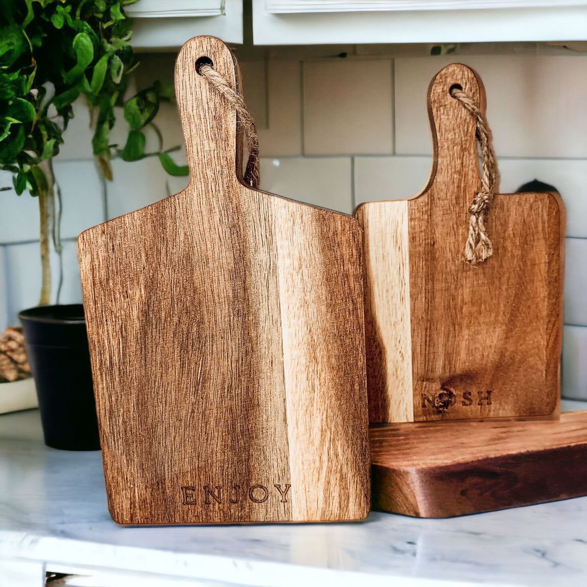 Acacia Mini Serving Boards — Individual or Set of 4