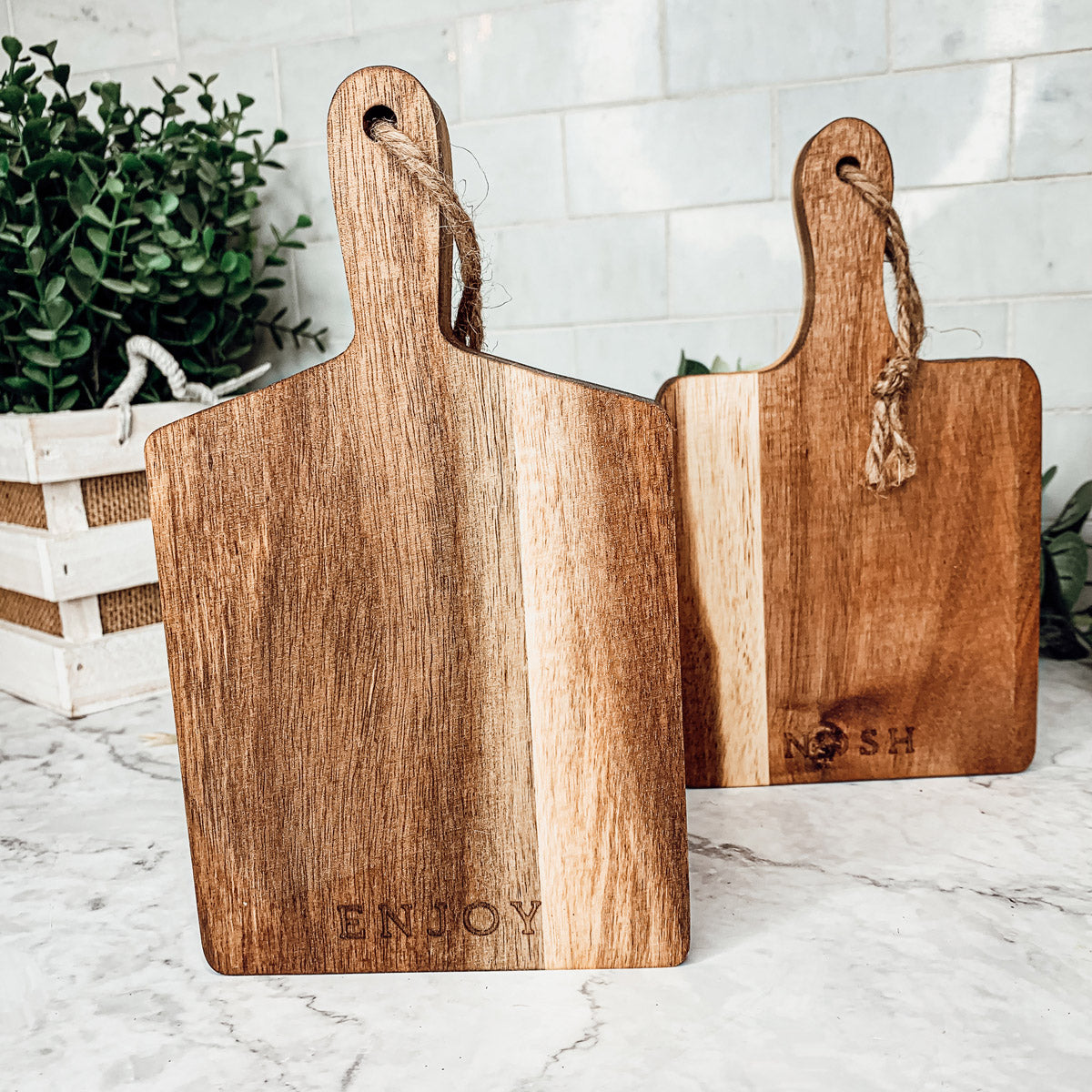 Acacia Mini Serving Boards — Individual or Set of 4