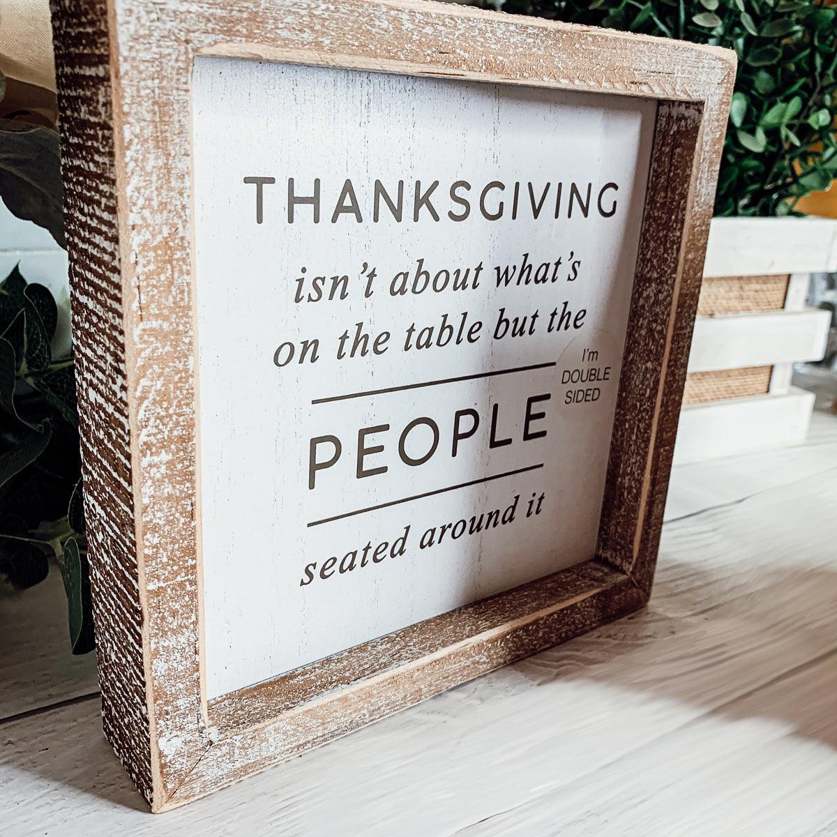Double-Sided Halloween & Thanksgiving Sign