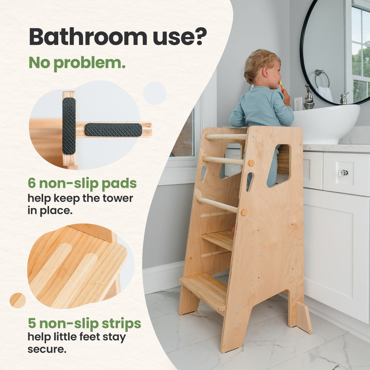 Adjustable Montessori Toddler Tower