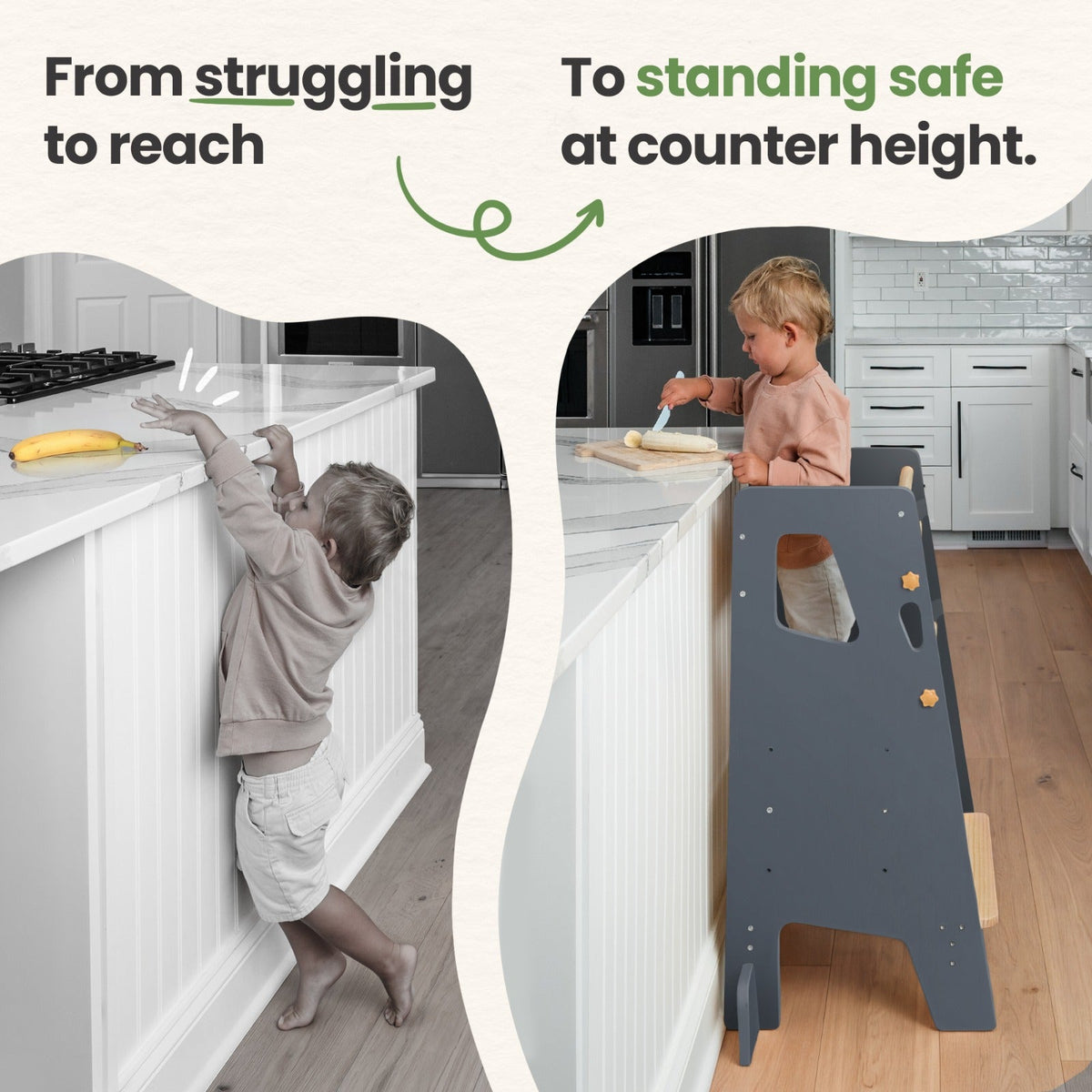 Adjustable Montessori Toddler Tower